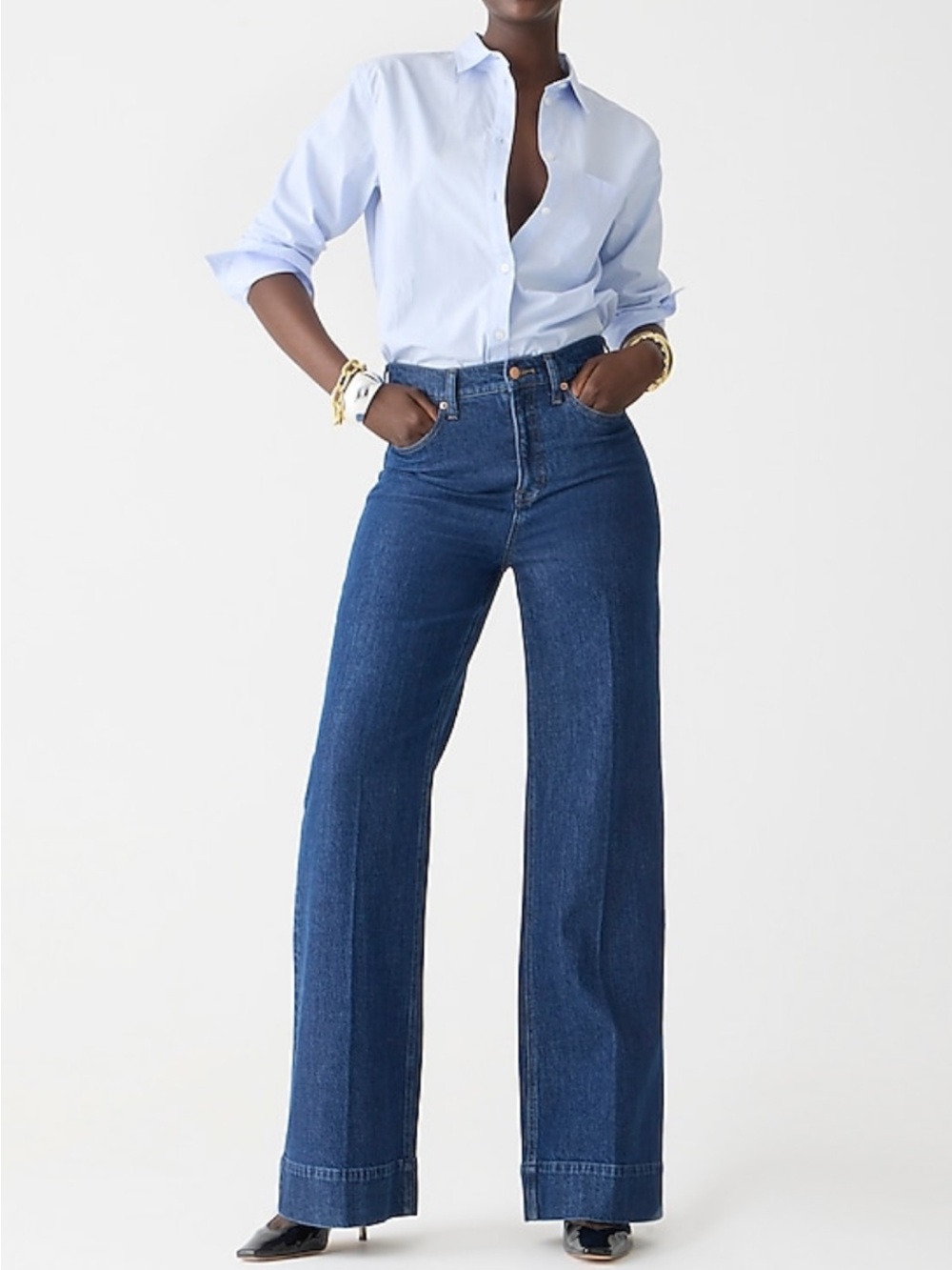 J. Crew Denim Trouser  in Fiorellas wash